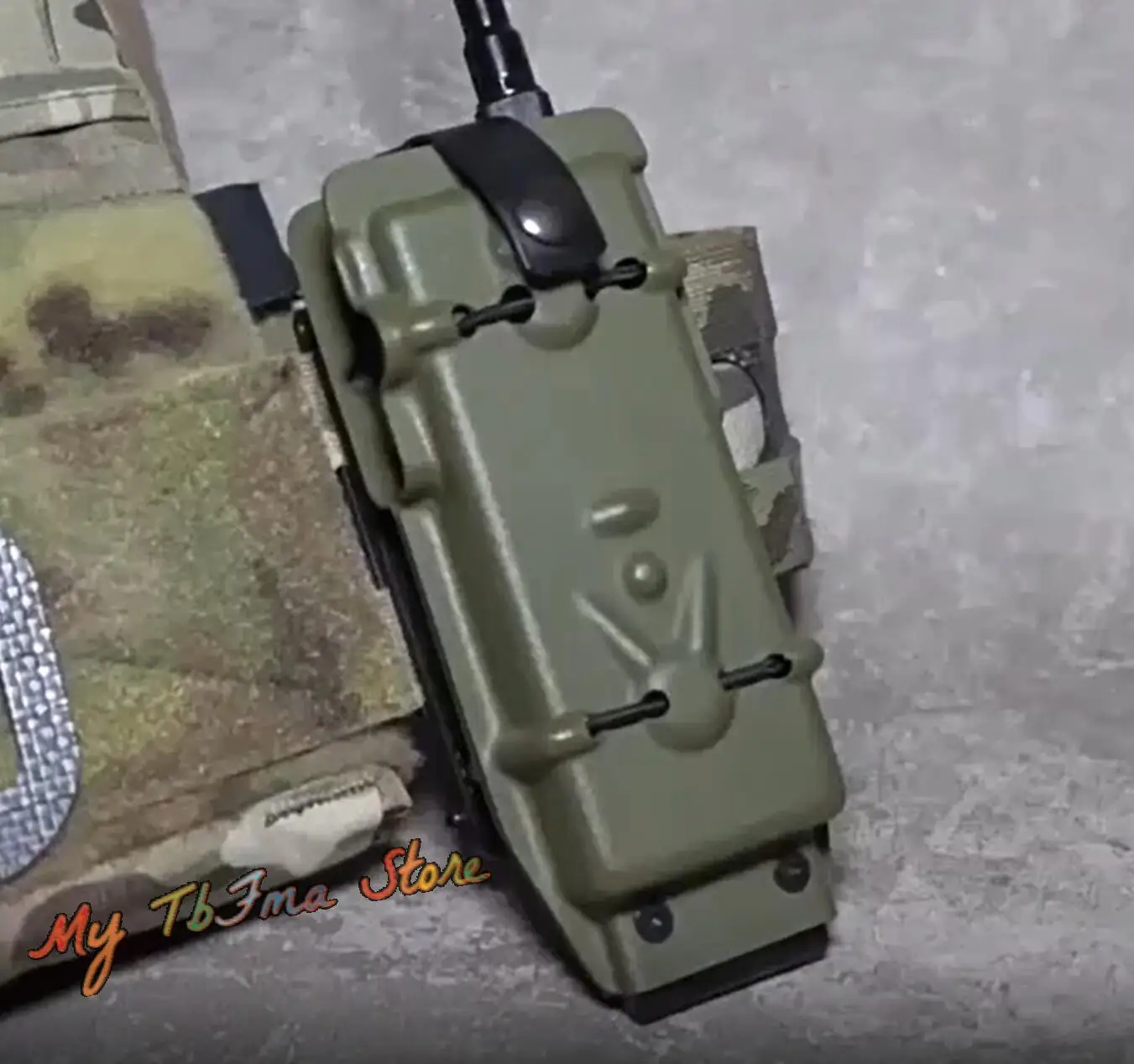 Kydex funda de interfono táctico, expansión de batería Ropen Uv5R, abrir y cerrar, bolsa de almacenamiento, caja larga - imagen 3