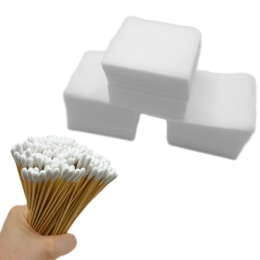 Kit de limpieza de armas, parches de limpieza de pistolas de 2 pulgadas, hisopos de algodón de bambú sin pelusa de 6 pulgadas, suministros de limpieza de armas, accesorios para armas de caza