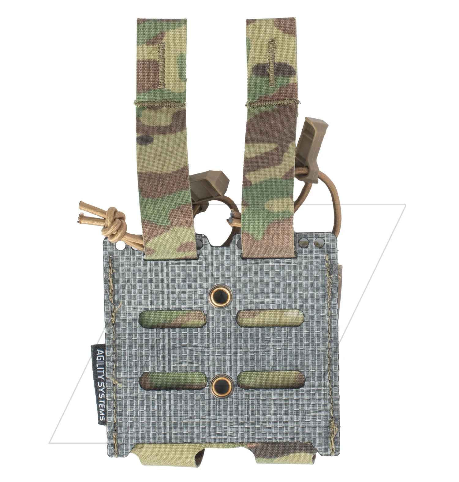 Bolsa colocada en equipo táctico