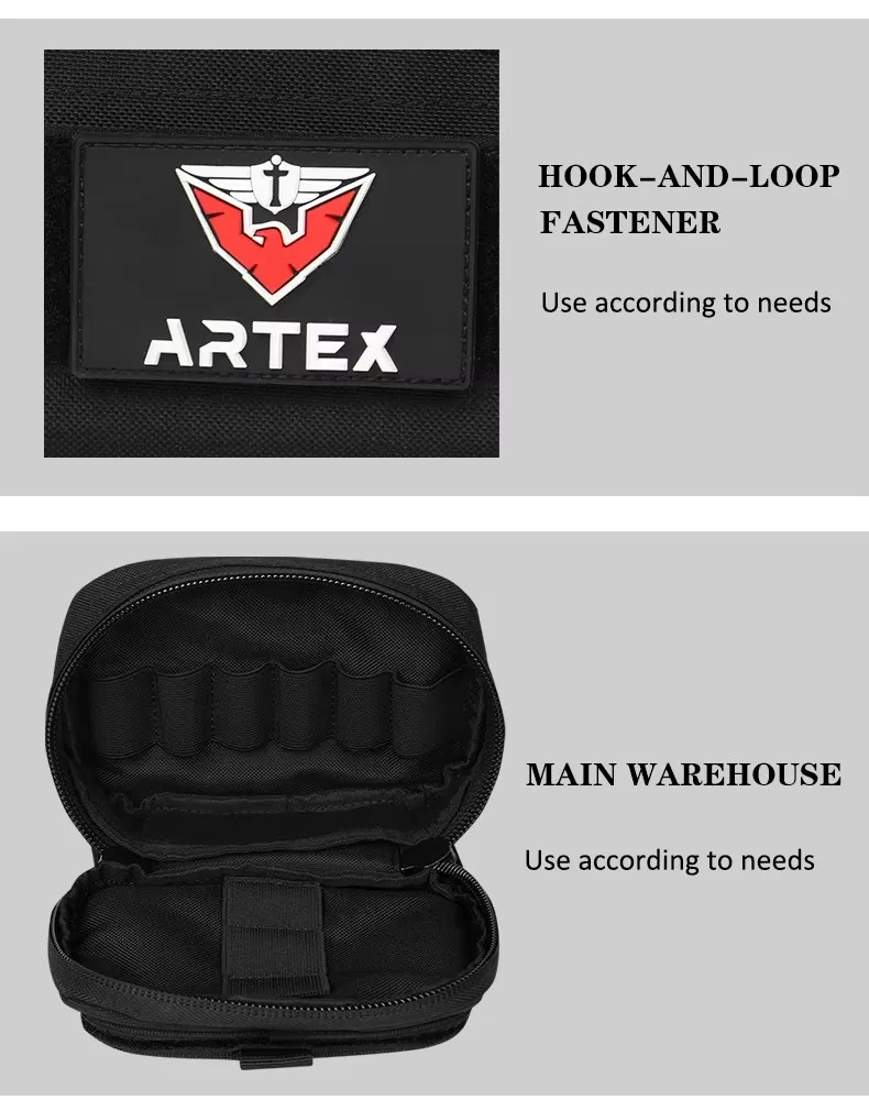 Bolsas para cinturones de herramientas Artex, bolsa táctica para revistas, equipo de seguridad, bolsa combinada desmontable - imagen 5