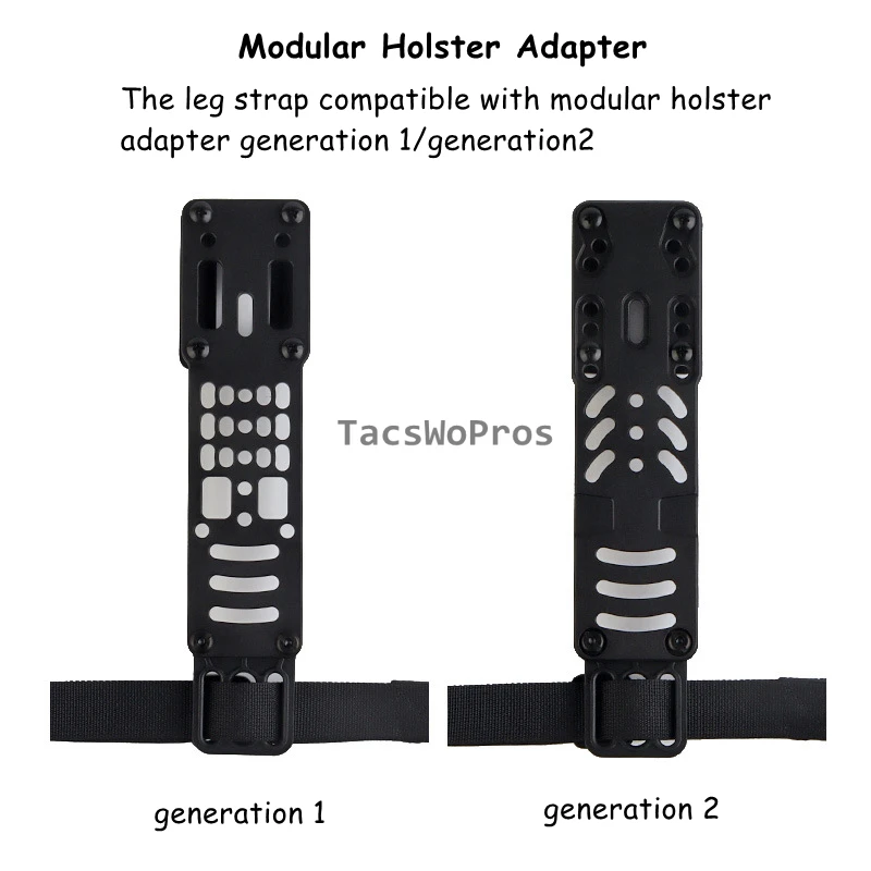Adaptador táctico modular para muslo MOLLE con liberación rápida - imagen 5