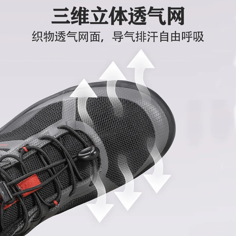 HUMTTO zapatos de senderismo al aire libre para hombre, zapatos informales retro transpirables para correr, zapatillas antideslizantes, botas de trekking al tobillo, zapatos todoterreno - imagen 5