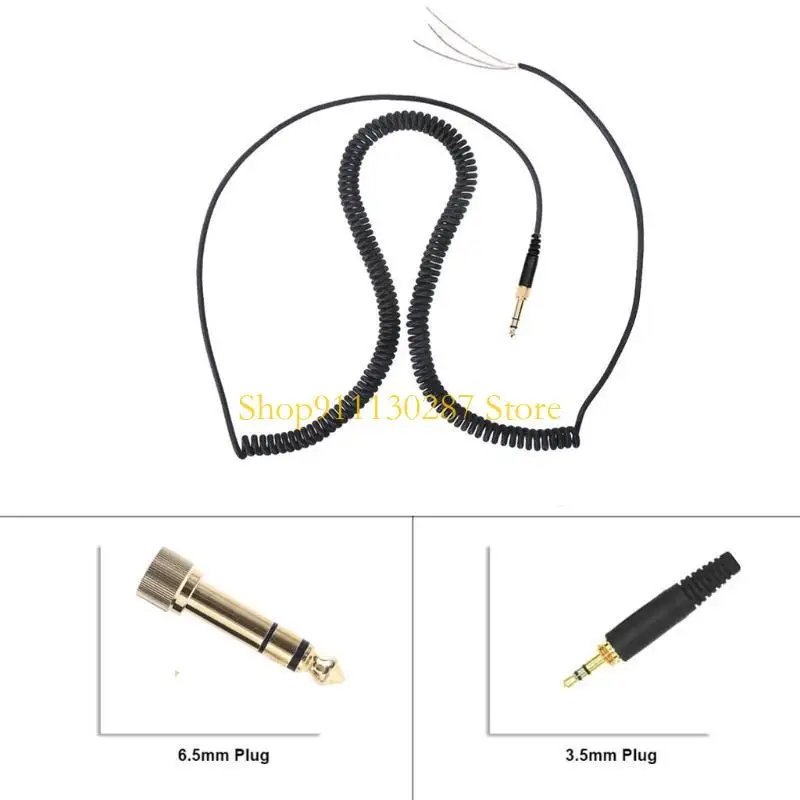 Cable resorte repuesto J1HC, enchufe Cable para auriculares 770 770PRO 990 990PRO - imagen 3