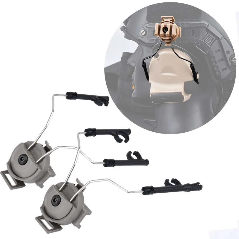 Comtac-Soporte de auriculares táctico para casco, Riel lateral de arco rápido, soporte de cabeza, accesorios militares de caza al aire libre - imagen 5
