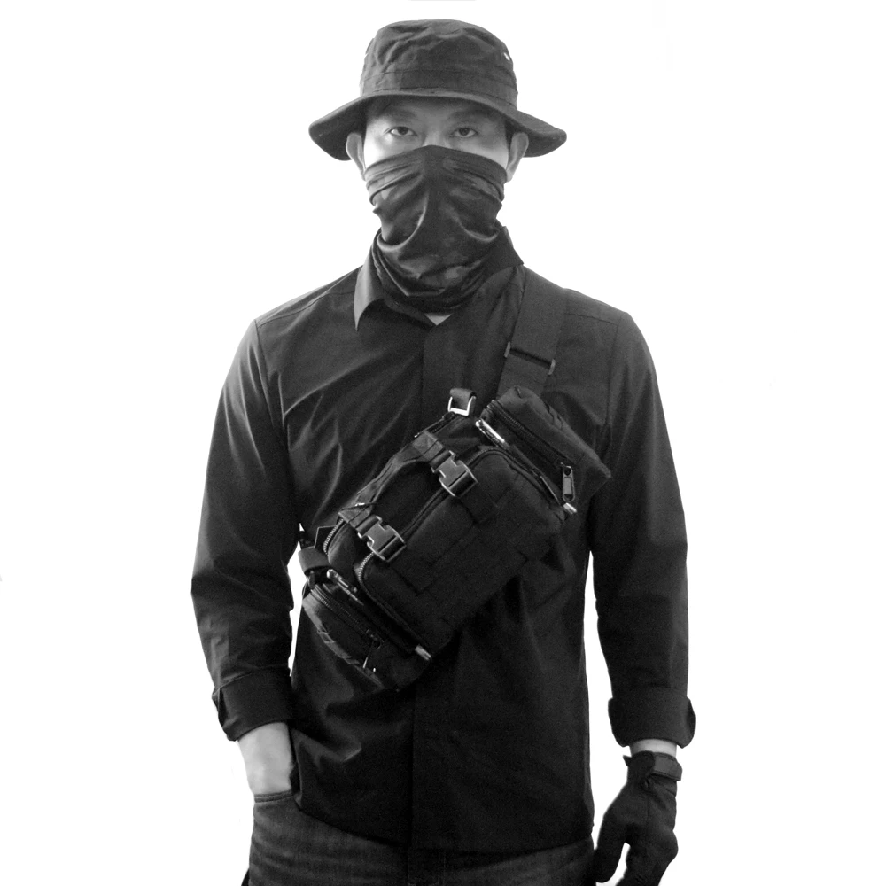 Bolsa táctica multifuncional, riñonera para deportes al aire libre, riñonera ajustable con cremallera, bolsa de almacenamiento de herramientas, bolsa para cámara - imagen 5