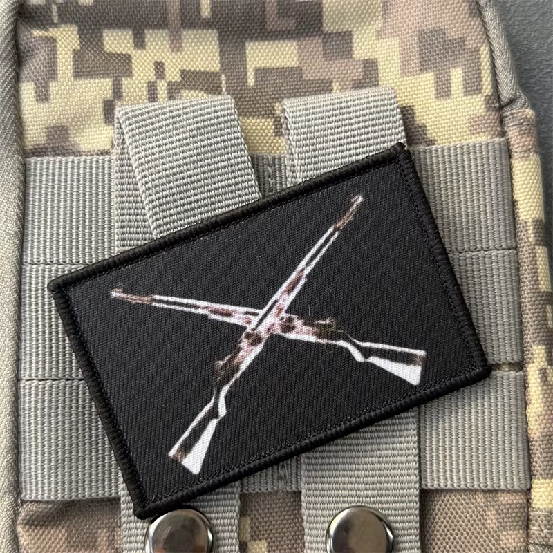 Parche táctico velcro fusiles M1 Garand cruzados – Insignia moral - imagen 5
