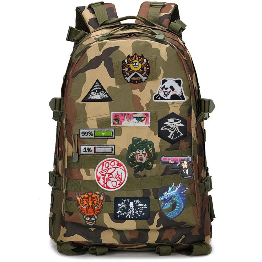 Nuevo Anime 3D bordado chica brazalete frontal Top alas de gatito insignia mochila gratis gancho y bucle anillo parche personalizado - imagen 4