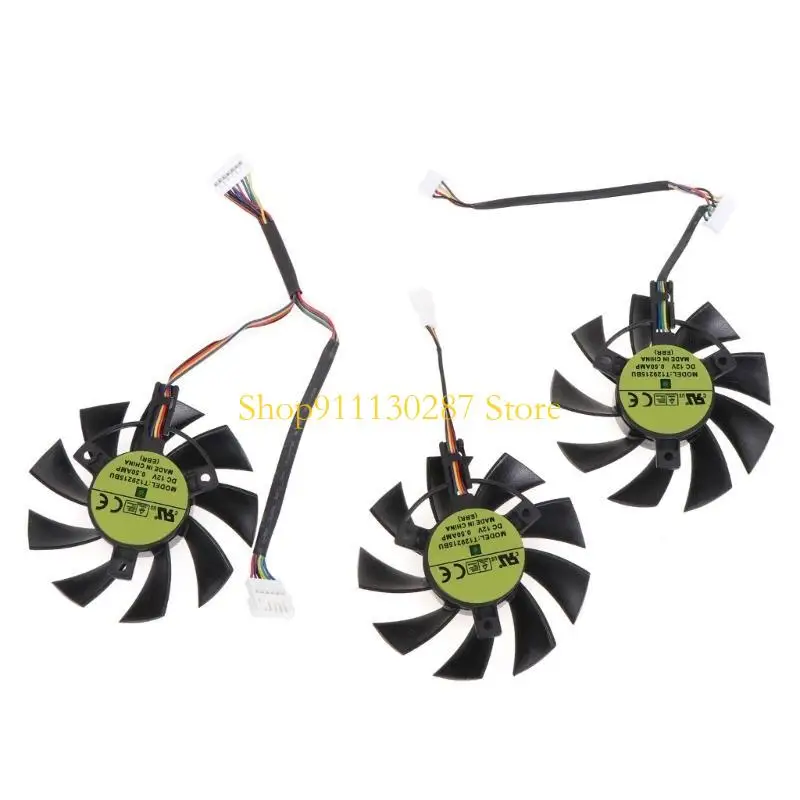 J1HC T128015BU 7PIN 12V RX 5700 GPU ventilador refrigeración para RX 5700 RX5700 XT GTX1660S 1660 ventilador para tarjeta