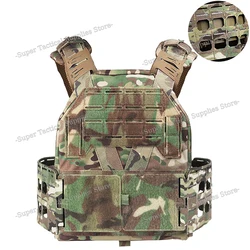 Portador de placa táctica K Zero, chaleco de caza KZ ligero, equipo Airsoft de liberación rápida MOLLE de perfil bajo con faja portadora