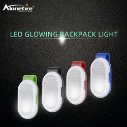 Luz LED flashing roja seguridad running nocturno