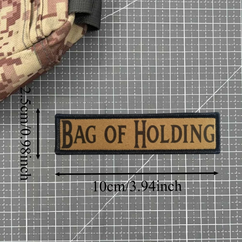 Parche bordado IT DEPENDS, tira larga, texto, chaleco táctico, insignia de moral con gancho y bucle, pegatinas para mochila, parches para brazalete para ropa - imagen 3