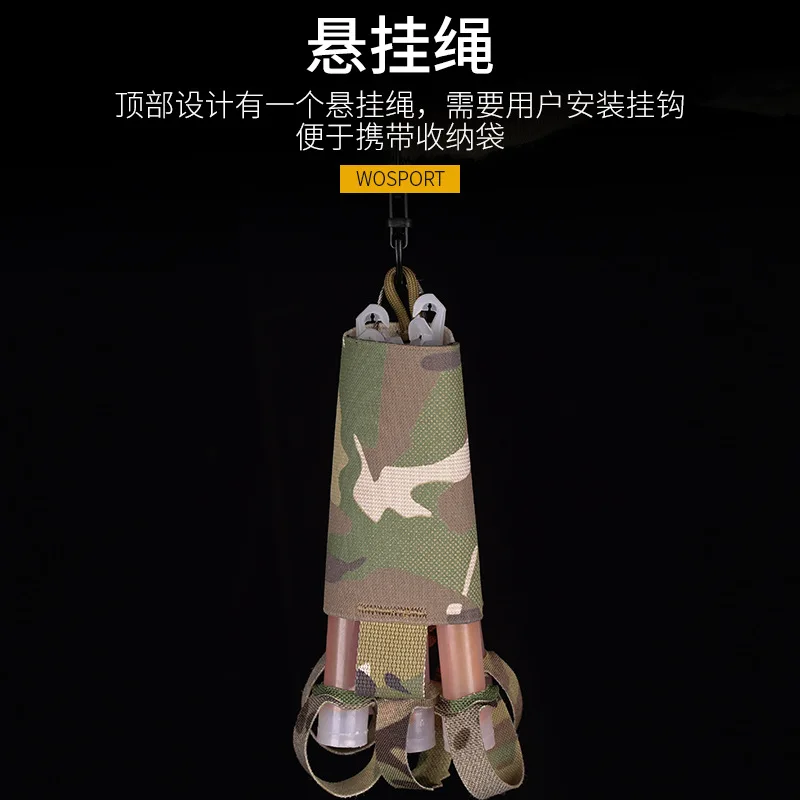 Bolsa táctica del organizador del camuflaje del palillo del resplandor, cordón de la suspensión - imagen 4
