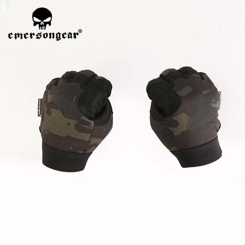 Emersongear guantes tácticos de trabajo guantes ligeros de dedo completo equipo de protección de manos Airsoft caza ciclismo senderismo escalada MCBK - imagen 3