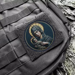 Parche táctico Virgen de Dios hook y loop – Escudo MOLLE