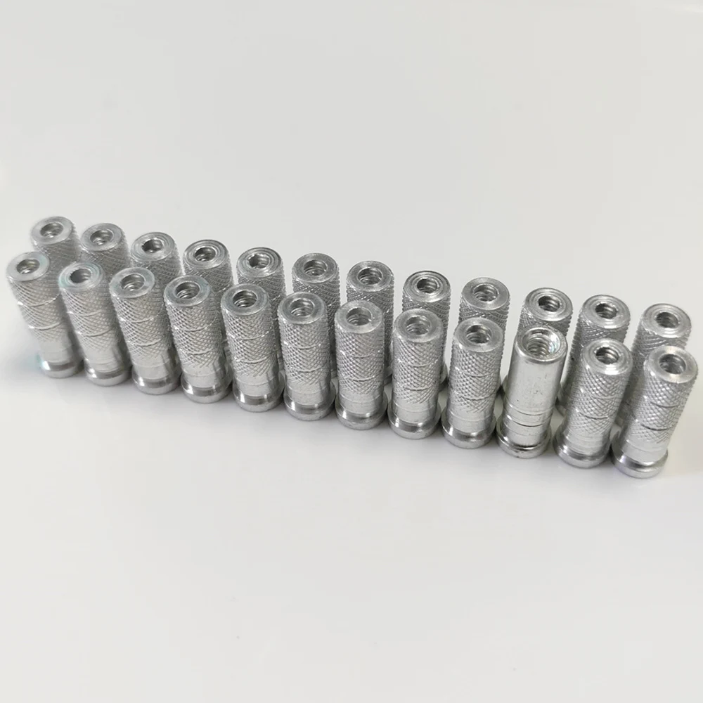 Conectores de inserción de aluminio para tiro con arco, 50 Uds., aptos para OD 8,8mm ID 7,6mm, flechas de carbono, eje de ballesta, flecha para tiro de caza - imagen 4