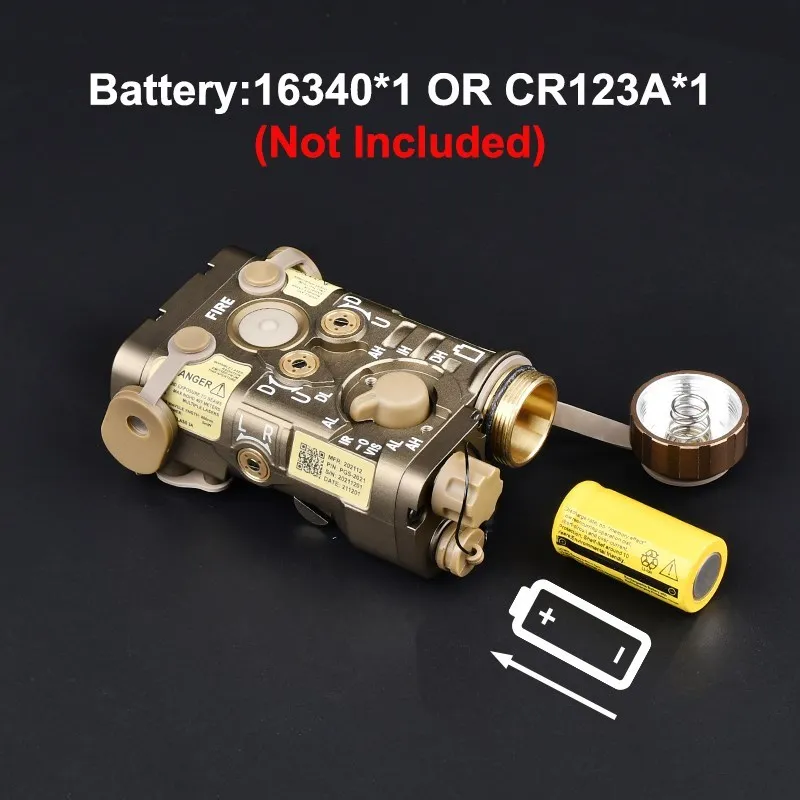 WADSN-láser estroboscópico de punto rojo, verde y azul, NGAL totalmente de Metal, IR Ray Aimming, luz LED blanca, luz de explorador de caza, Airsoft, accesorio para arma - imagen 4