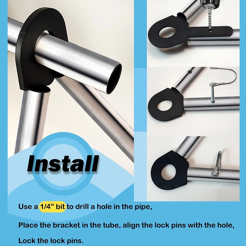 Kit de soporte de objetivo de acero AR500, gancho colgante para objetivo de tiro, soporte de objetivo de acero, soporte de montaje de objetivo de tubo DIY, colgador de objetivo de Metal - imagen 5