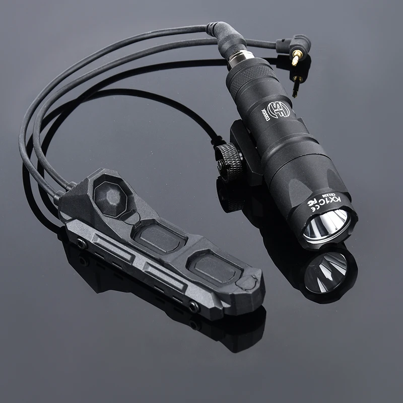 WADSN Airsoft M300 M600 linterna táctica de caza con interruptor de presión Dual 2,5mm enchufe para Combo láser - imagen 4