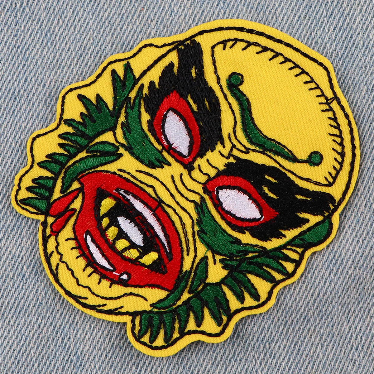 Parches geniales de monstruo de película, parches bordados Diy para planchar para ropa, insignias para chaqueta, pegatinas de costura, parches de apliques - imagen 4