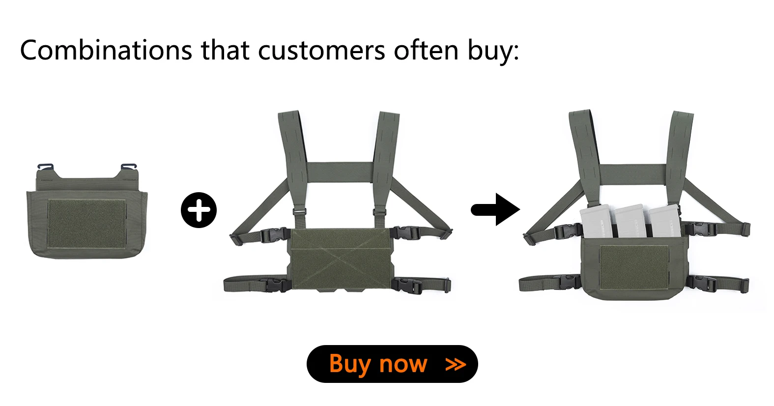 Bolsa táctica Dope, equipo de equipo Airsoft Ghook, solapa frontal Fcpc v5 Fcsk Molle, portador de placa, Concepts de Ferro - imagen 2