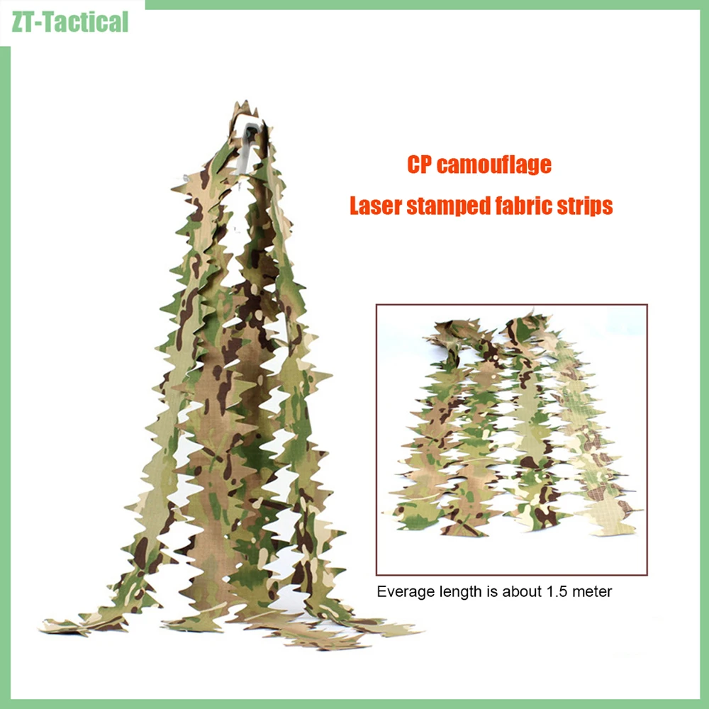 Paquete de hojas sueltas 3D: tiras de hojas cortadas con láser para camuflaje 3D, ideal para persianas de caza, envolturas para rifles y trajes Ghillie DIY, 10 piezas