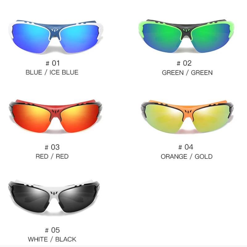 JSJM-gafas de sol polarizadas para hombre, lentes de sol polarizadas a la moda para ciclismo, pesca, deportes al aire libre, protección UV400, 2022 - imagen 4