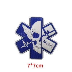 Paramedic parche táctico médico PVC 3D IR para gorra y mochila