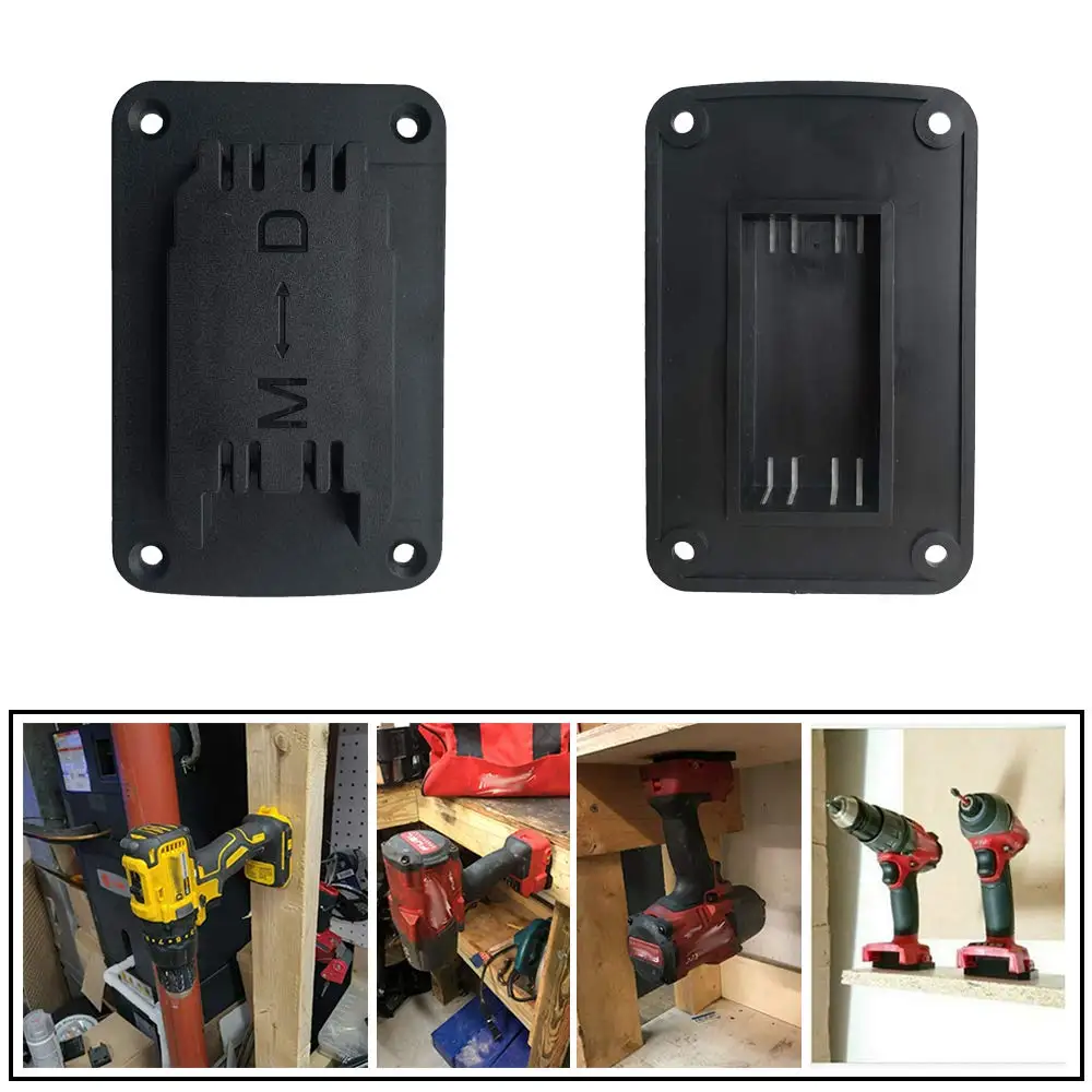 Soporte de herramientas de 3/5 Uds., estante de almacenamiento de montaje en pared para Dewalt 14,4 V/18V/20V para dispositivos de fijación Milwaukee 18V, soporte de herramientas de taladro - imagen 5