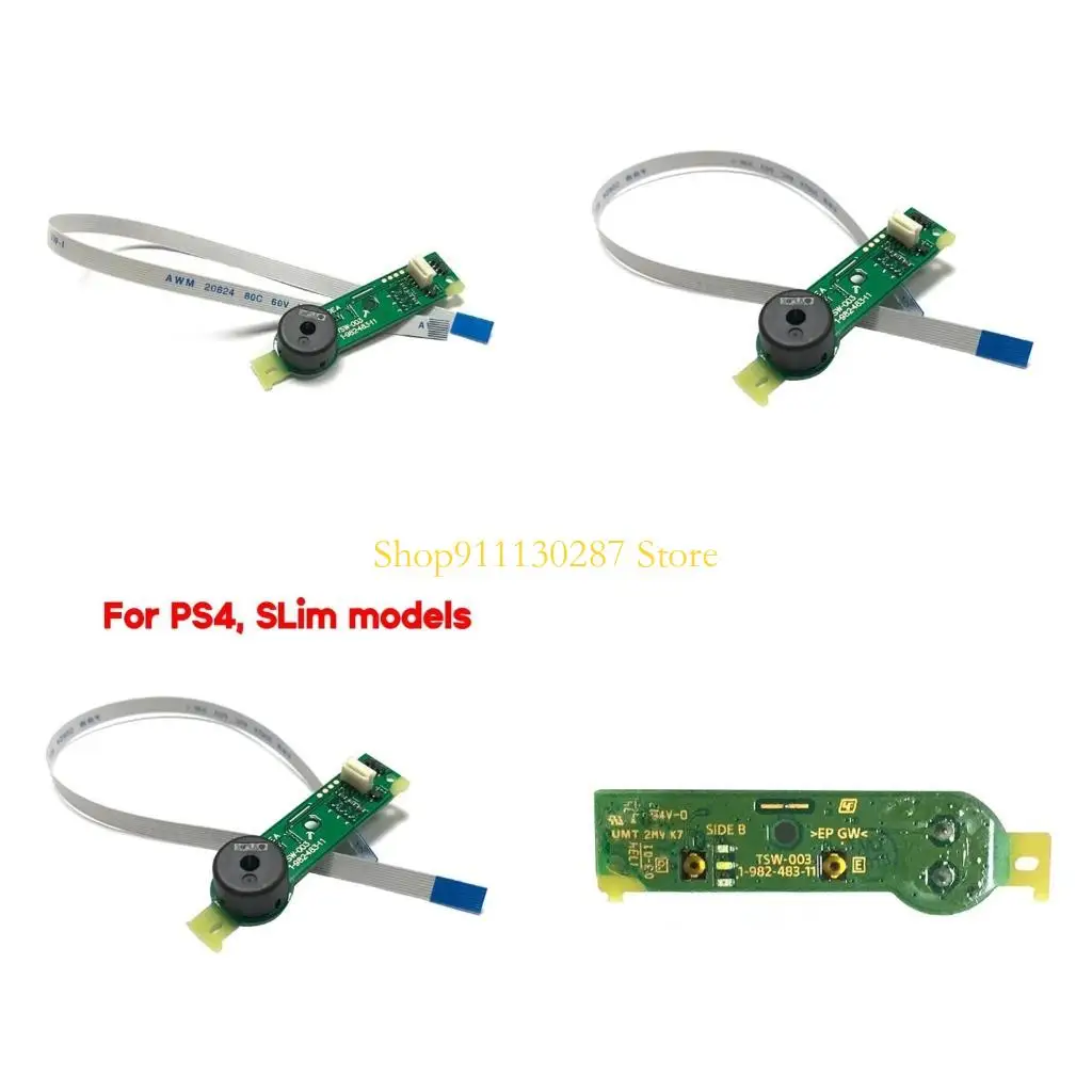 J1HC Botón encendido consola placa circuito con cable flexión para CUH2000 TSW002 003 004