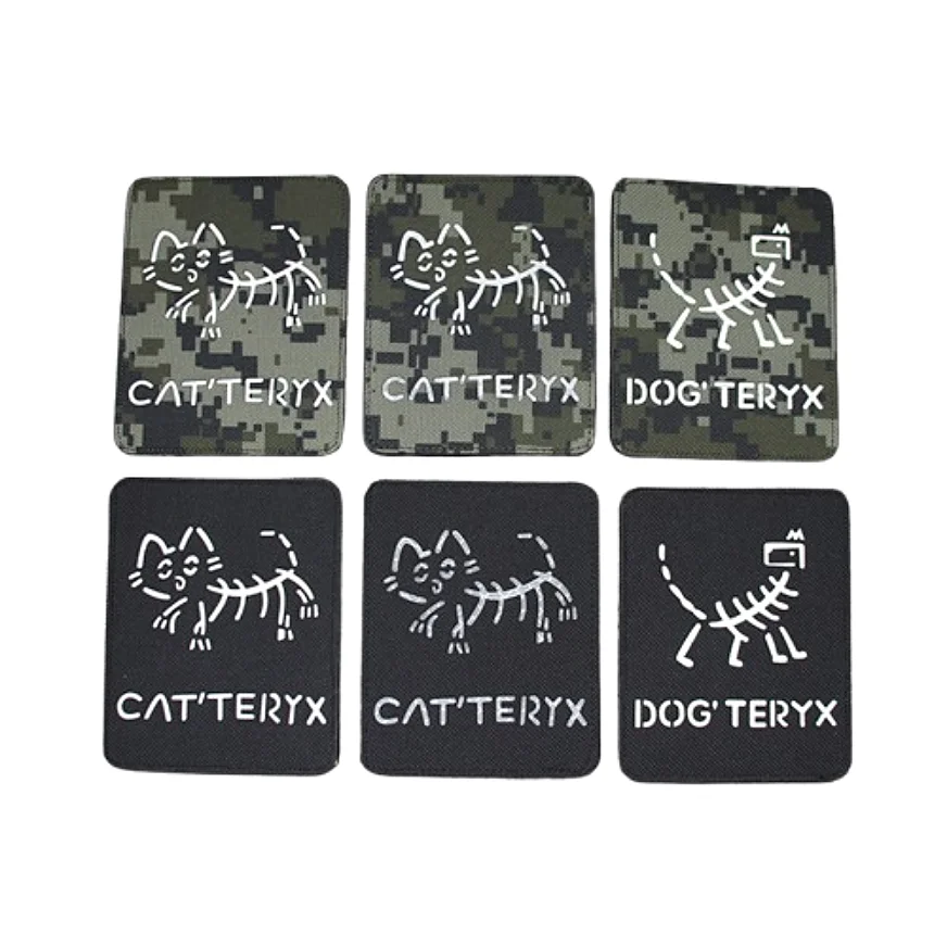 Parche reflectante esqueleto táctico camuflaje para perros y gatos - imagen 5
