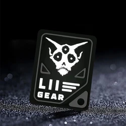 Parche táctico PVC 3D calavera luminosa – Para chaleco MOLLE