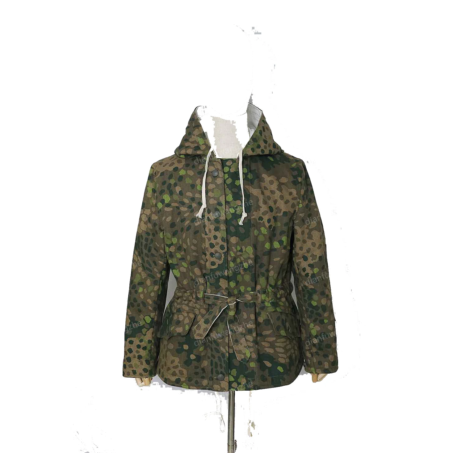 Chaqueta táctica de algodón de doble cara de camuflaje de guisante Flecktarn DOT44 para aislamiento de invierno - imagen 5
