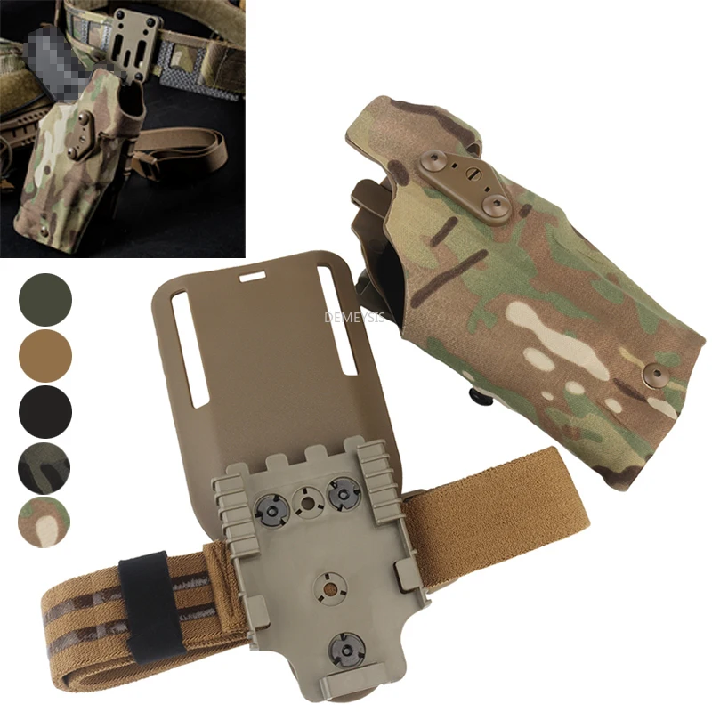 Glock 17 Gen4/G19 funda táctica con linterna X300/X300U y bloqueo - imagen 2