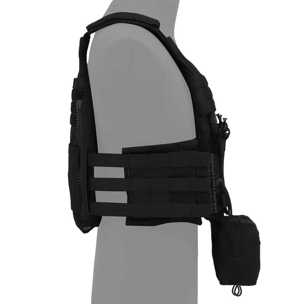 Portador de placa L V-119 de liberación rápida con bolsa Triple Mag versión marítima chaleco de pecho accesorios de caza - imagen 3