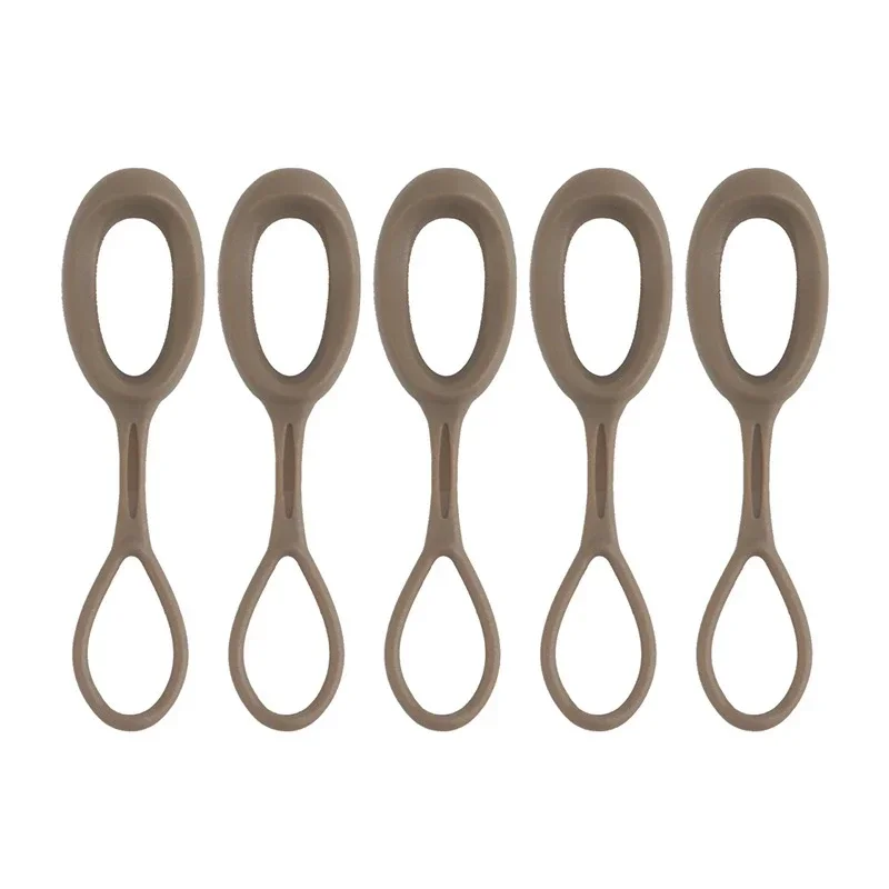 Juego de repuesto de tirador de cremallera de 5 piezas/10 piezas: pestañas de cremallera de extensión de cable TPE para mochila, chaqueta, chaleco de caza, accesorios de bricolaje - imagen 3