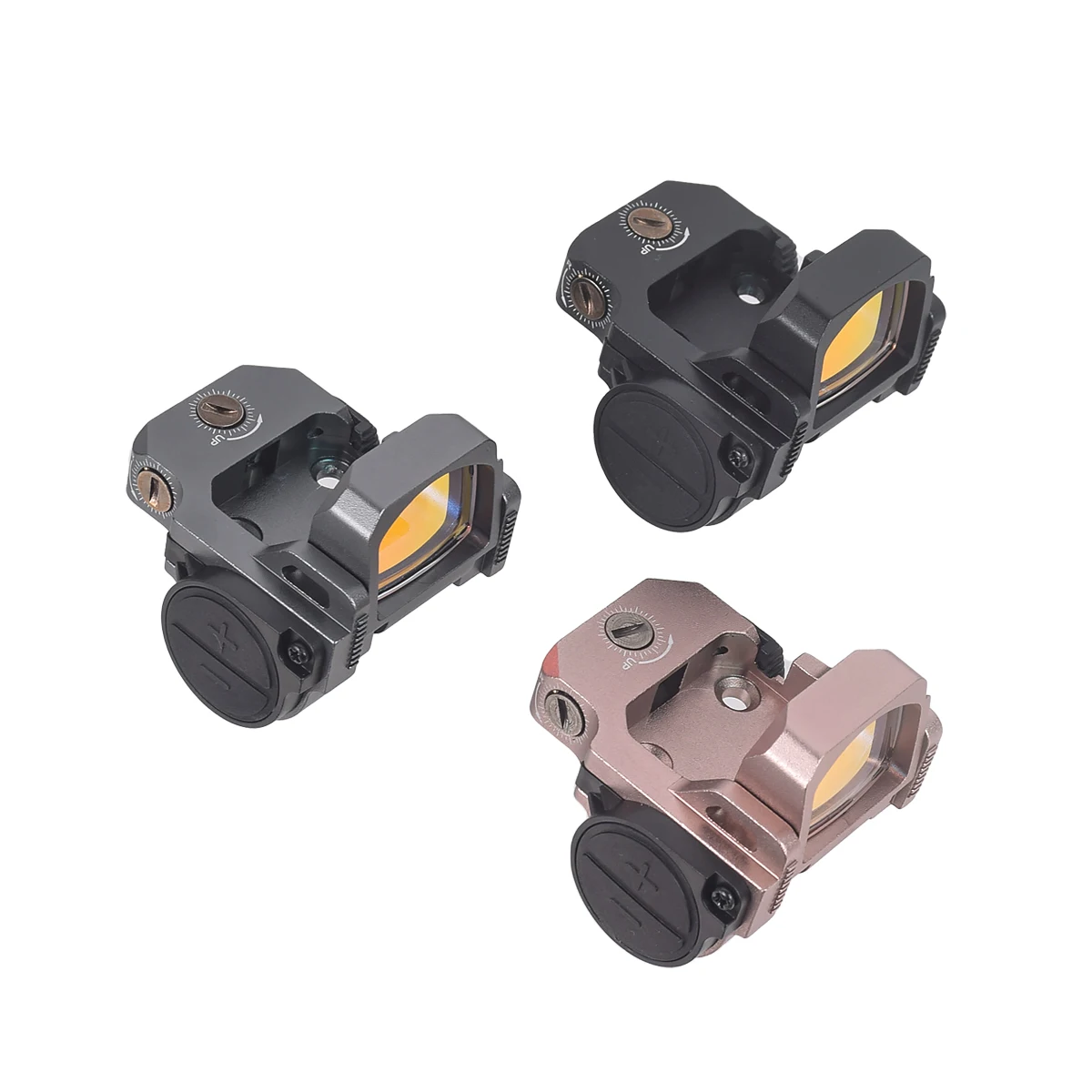 Mira táctica VISM PRO con punto verde/rojo, Mini carril Picatinny plegable de 20mm, Compatible con Glock 17/19, tiro de caza - imagen 4