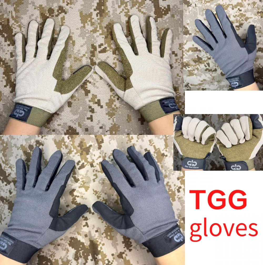 Guantes de tiro tácticos, pantalla táctil ligera con todos los dedos, transpirables, finos y cómodos, T G G