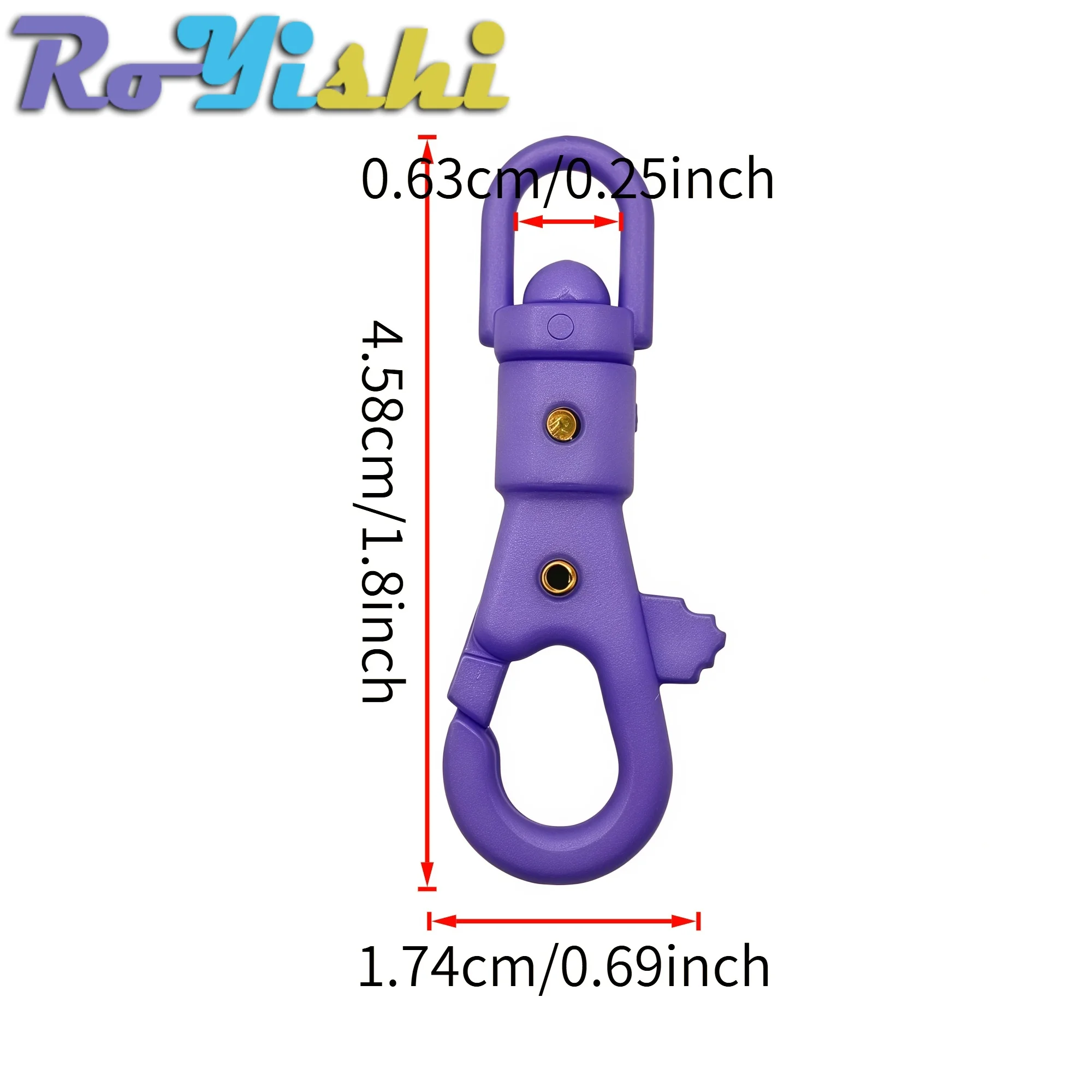 RoYishi-mosquetón de supervivencia, llavero con hebilla giratoria, herramienta de cadena de extracción rápida, cuerda de paraguas de acero y plástico, gancho rápido para exteriores - imagen 4