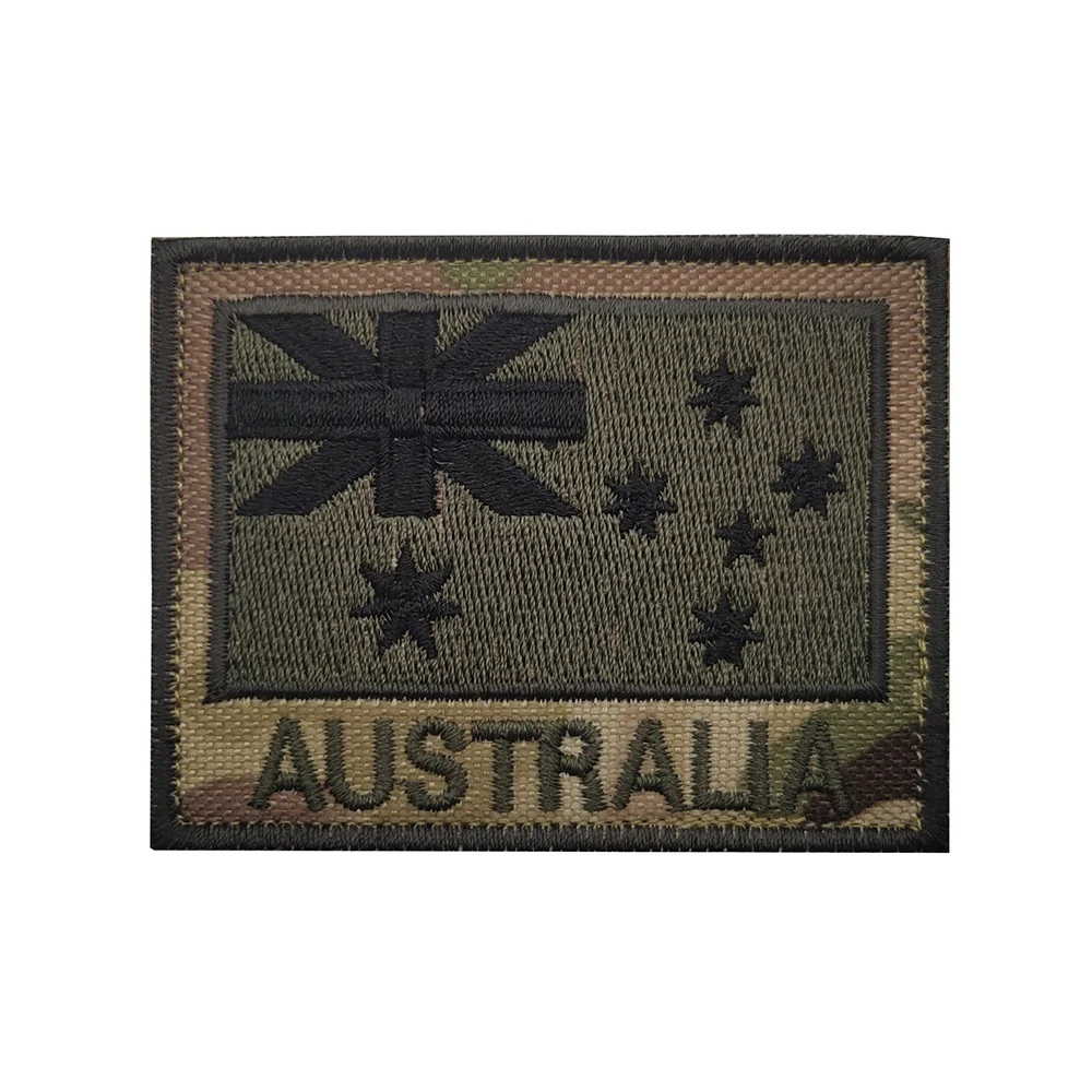 Venta caliente bandera australiana PVC + brazalete bordado 3D mochila pegatina IR reflectante canguro insignia gancho bucle parches - imagen 5