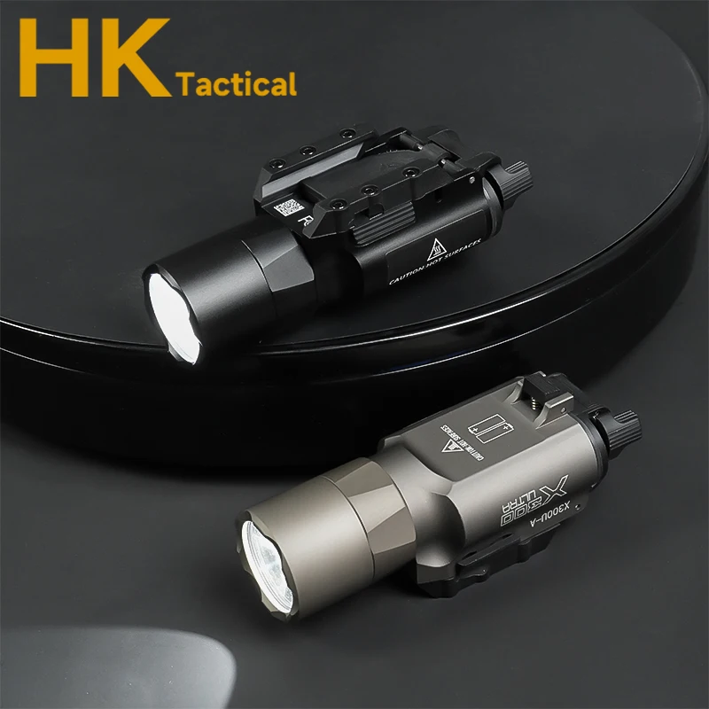 Linterna para armas tácticas X300U X300, G17 G18 G19, colgante de pistola, luz de explorador constante/momentaria, compatible con lámpara de caza con riel de 20MM - imagen 3