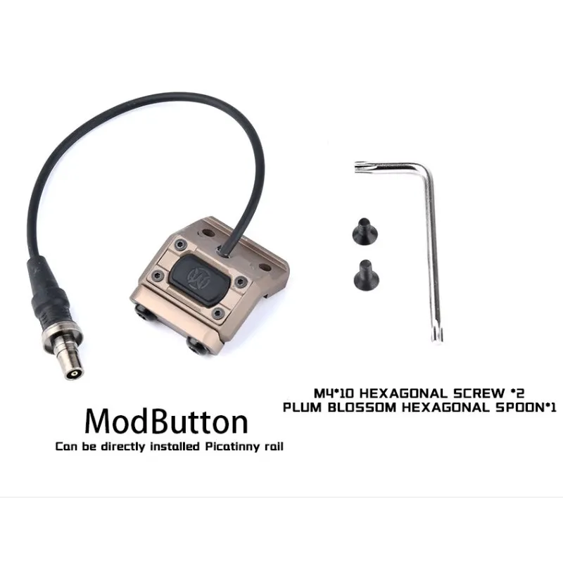 UN interruptor de botón caliente para riel de Picatiny, Control remoto, controlador de presión de doble función, Wapon de caza M300 M600, accesorios de luz - imagen 5