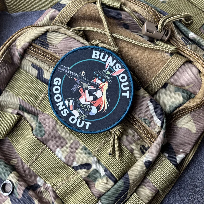 Parche táctico moral militar Buns Goons con gancho y bucle mujer - imagen 2