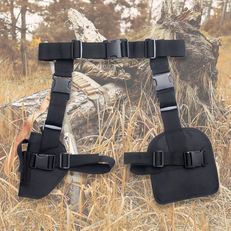 Funda táctica militar para pistola hasta el muslo, funda universal de nailon para caza y tiro, funda para pierna derecha de caída rápida - imagen 2