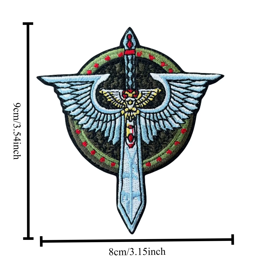 Insignia bordada Ángel oscuro con velcro – Parche táctico de moral - imagen 2
