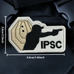 Parche táctico bordado IPSC con velcro de francotirador