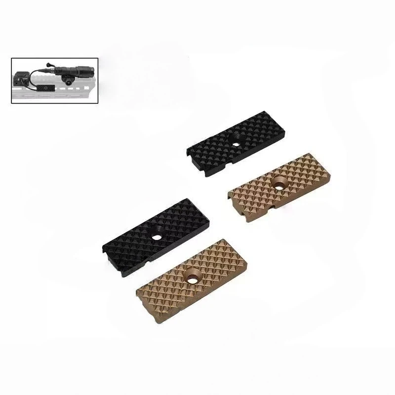 Soporte de Interruptor de Cola Metálico M-LOK con Patrón de Onda Matrix, Clip para Cable TNV para Ranura de Linterna PEQ - Accesorio de Equipo Táctico - imagen 4