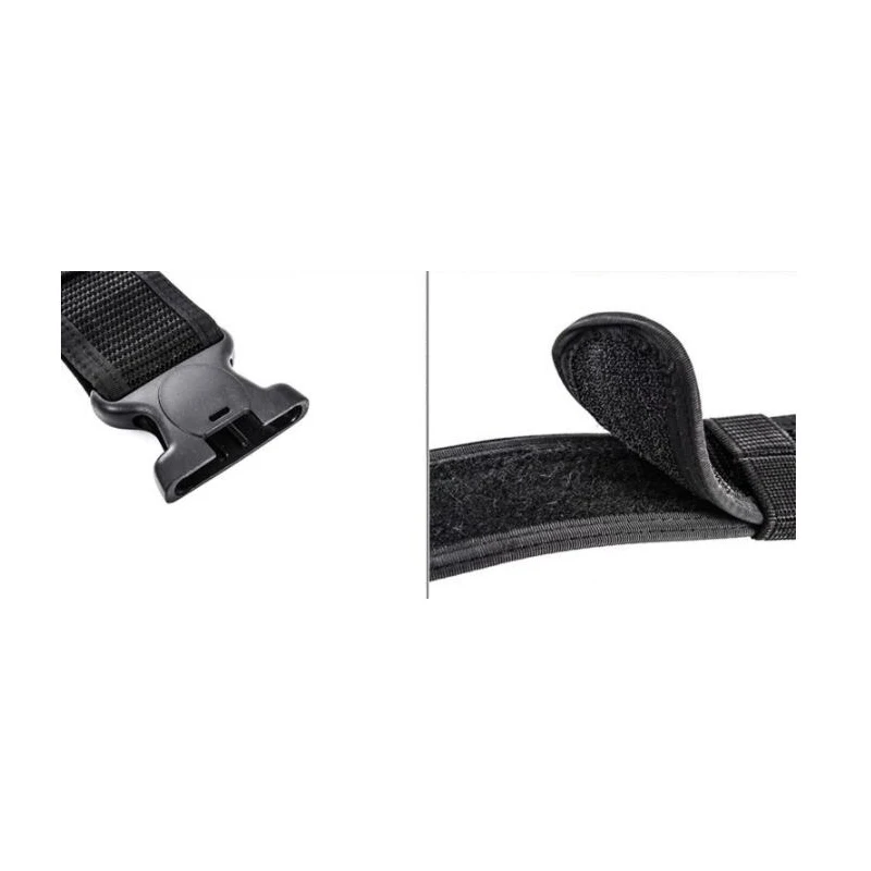 Cinturón de seguridad táctico militar, conjunto de 2 ", cinturón de combate negro - imagen 5