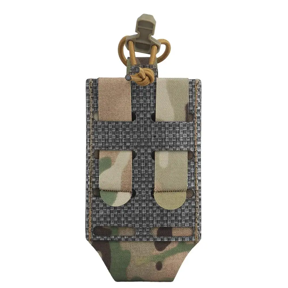 Bolsa elástica para revistas 5,56/7,62, liberación rápida, Rifle de tiro CS, soporte individual para Mag, Molle, caza, Airsoft, chaleco de batalla, camuflaje - imagen 5