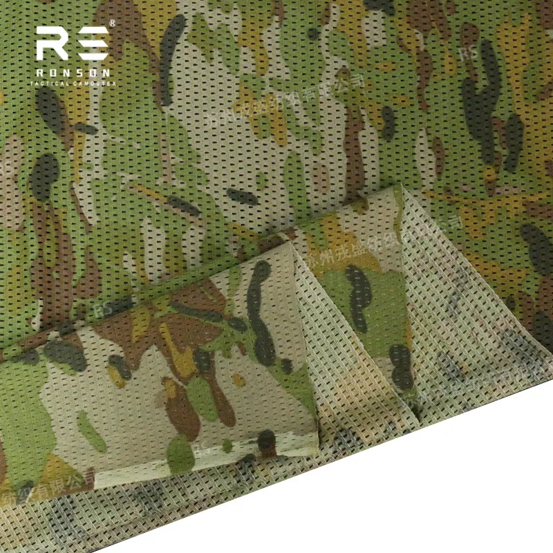 AMCU nuevo camuflaje australiano 120g tela de malla transpirable ligera tela tejida con aguja tela exterior táctica anti roja