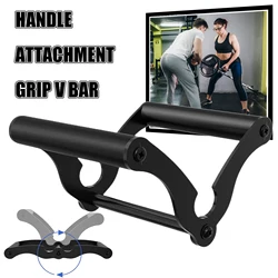 Accesorio de mango de minas terrestres con barra en V para barra de barra, herramienta de fijación de mango de minas terrestres de múltiples agarres sólidos con mango de goma antideslizante